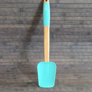 Fiesta Ware Bamboo Spatula Aqua Blue 14 Inch Kitchen Cooking Utensil Baking
